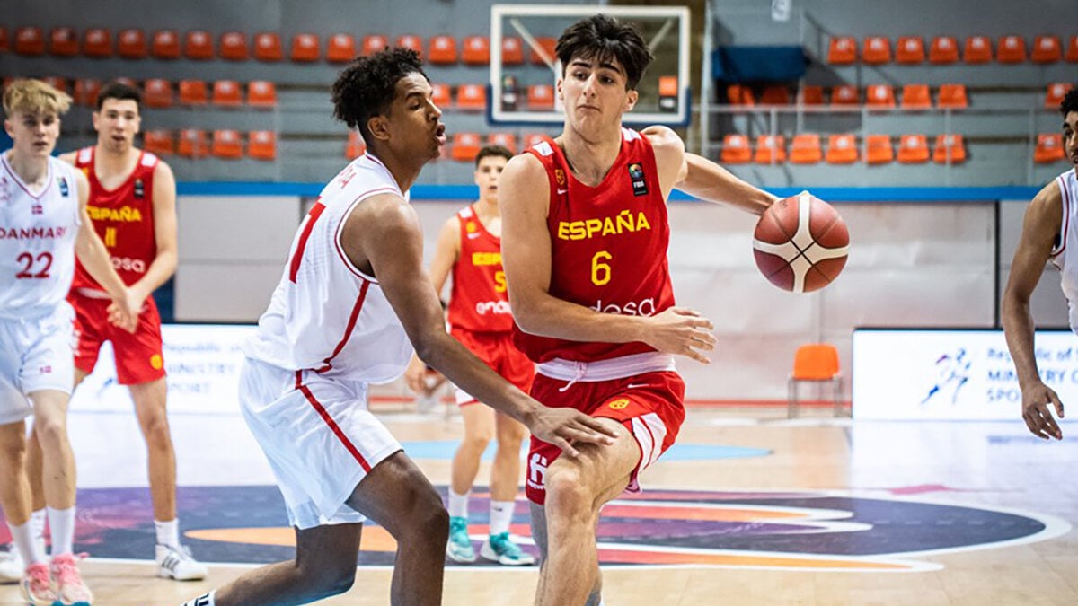 Lucas Langarita, summoned to play the Eurobasket U20