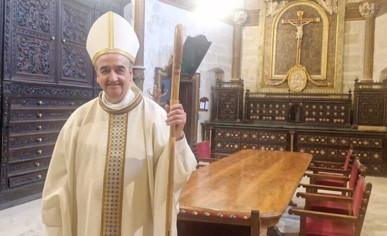 Monsignor Pedro Aguado Cuesta takes possession as a bishop of Huesca