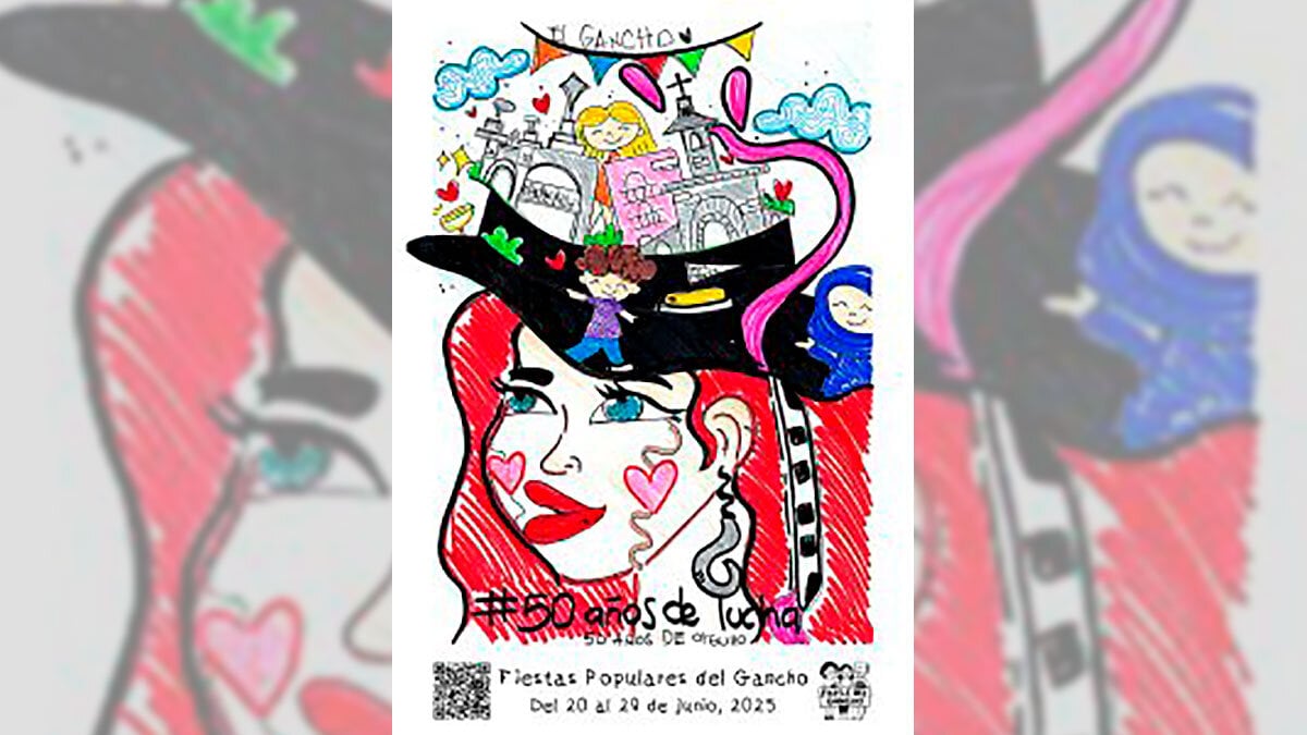 Cartel anunciador de las fiestas del Gancho.