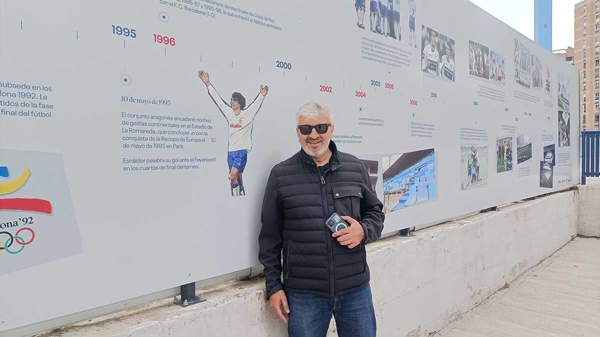 Nayim forma parte de la historia del Real Zaragoza. Foto: M.G.