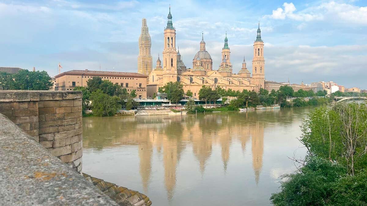 Zaragoza changes the heat for storms and wind: so time will be the rest of the week