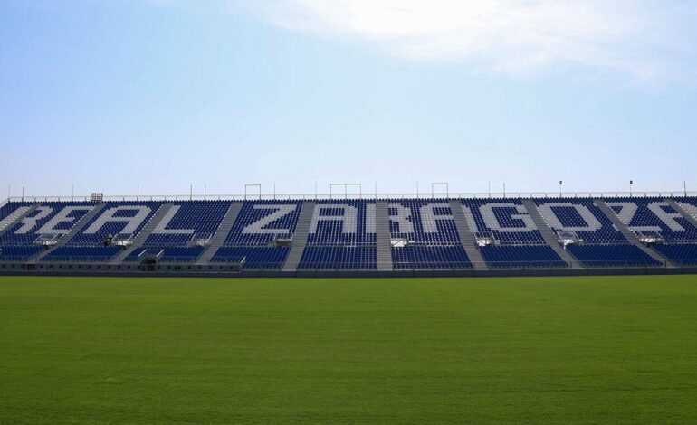 Asientos del estadio portátil. Foto: Pilar Álvarez.