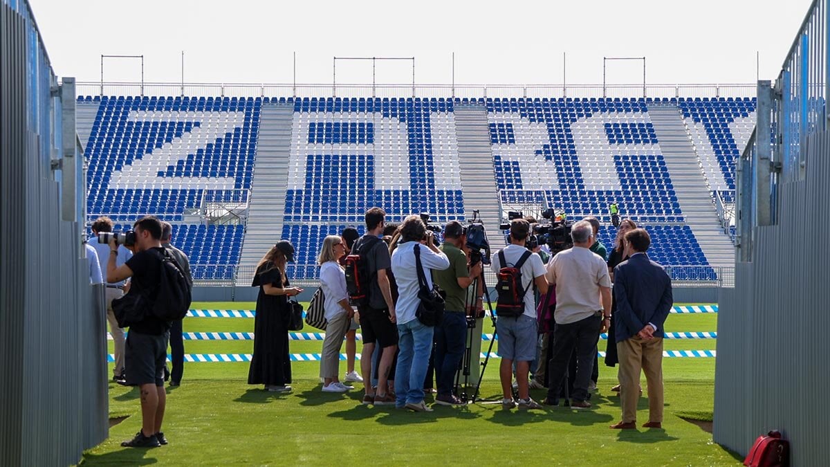More than 14,000 people have met the Ibercaja stadium in the open days