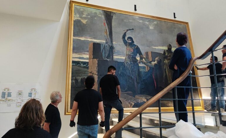 Four great canvases of the Prado Museum return to Zaragoza after their restoration