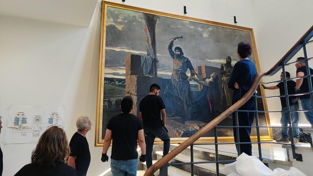 Four great canvases of the Prado Museum return to Zaragoza after their restoration