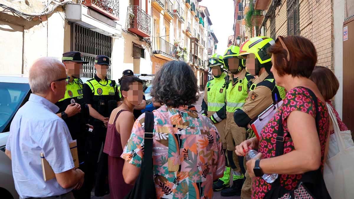 Urbanism accelerates the eviction of the two Pignatelli buildings due to imminent ruin risk