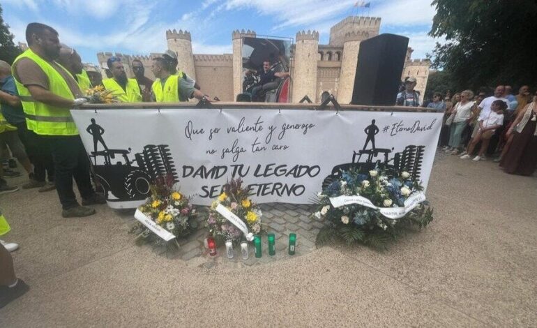 The Aragonese countryside pays tribute to David Lafoz: “That being courage
