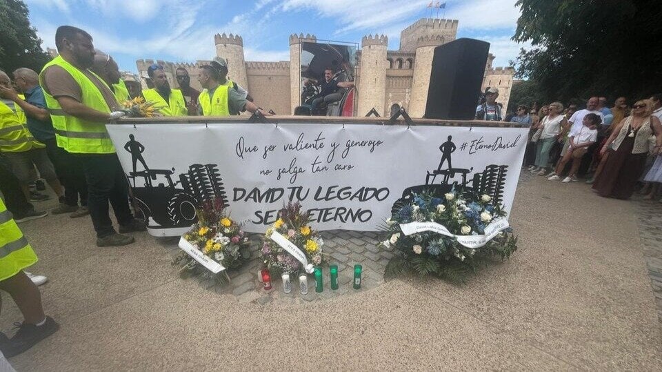 The Aragonese countryside pays tribute to David Lafoz: “That being courage