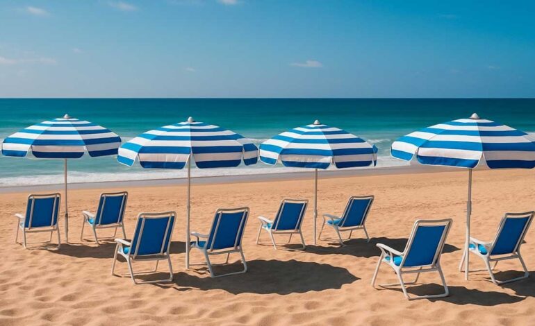 Fines for leaving the umbrella alone on the beach: what the Aragonese should know before traveling this summer