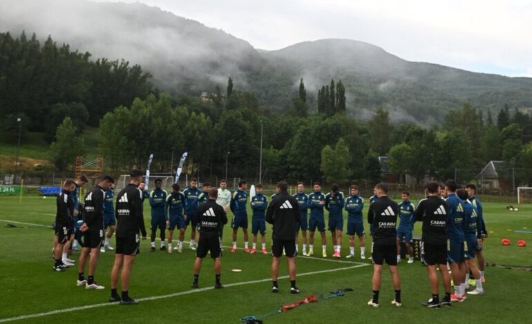 Real Zaragoza changes for its concentration in Benasque