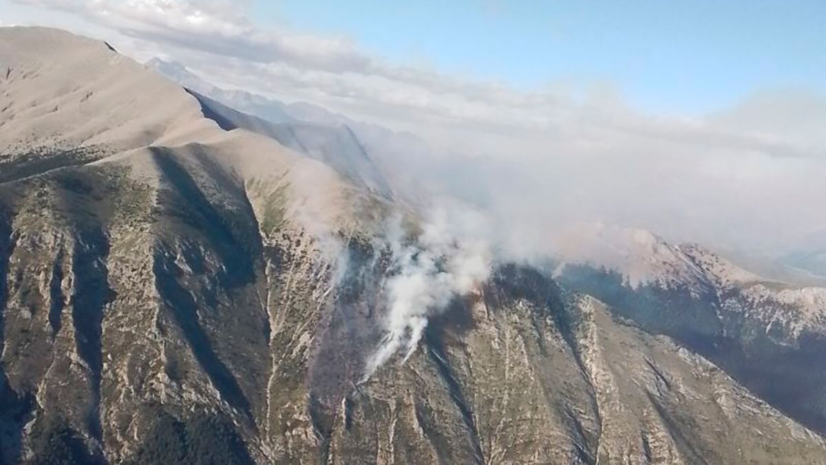 Las llamas han calcinado 18 hectáreas de erizón y pino, según medios de Infoar.