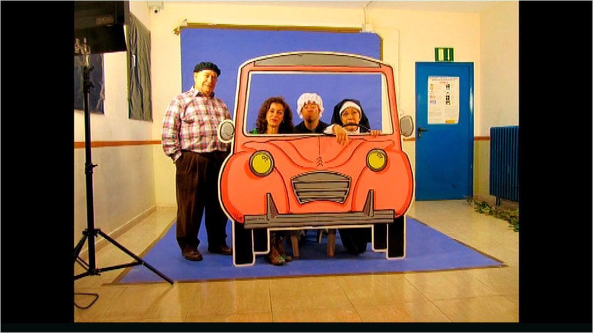 Rodaje-Taller-de-cine-con-Carmen-París,-Mª-Jos�-moreno-y-Marianico