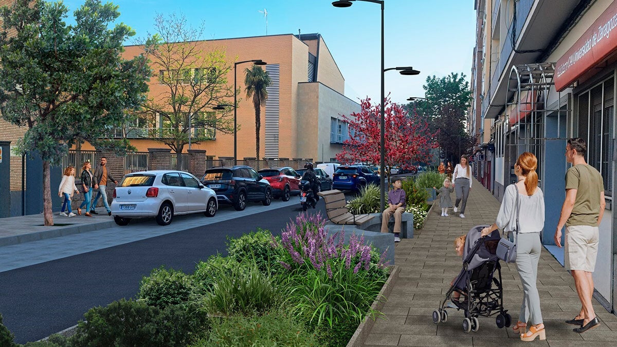 Pedro Cerbuna Street will not have a bike lane: the reform project prioritizes improving pedestrian mobility