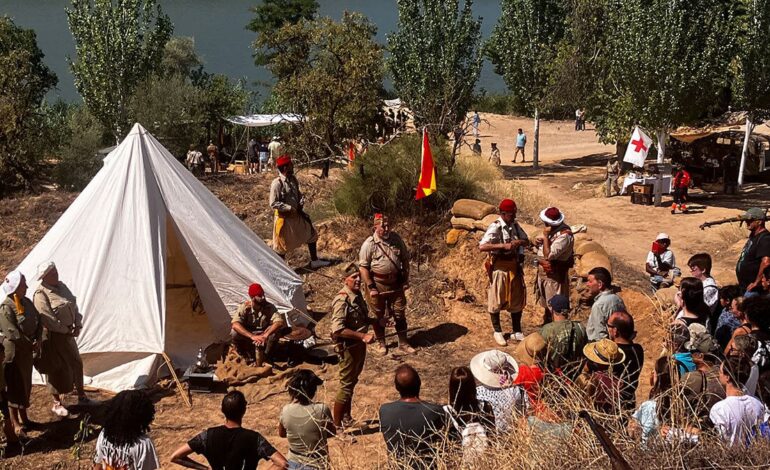 Fayón recalls the battle of the Ebro with a massive recreation