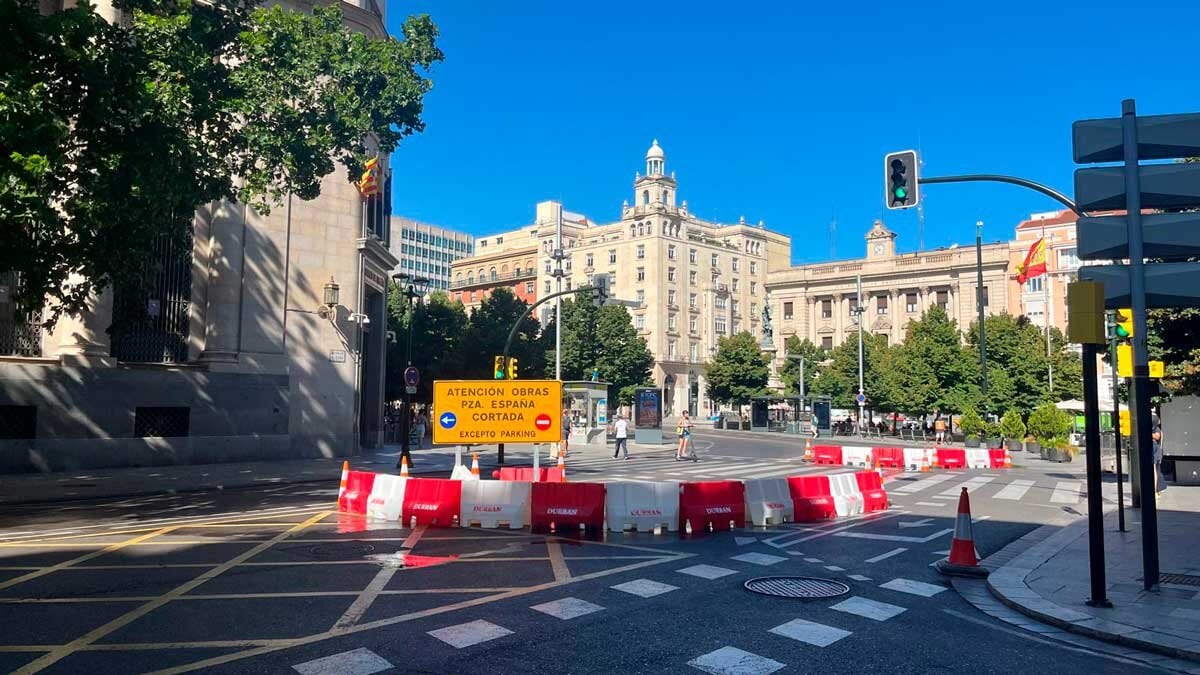Zaragoza closes the traffic of Walk Independence for works: These are the deviations and cuts of the bus
