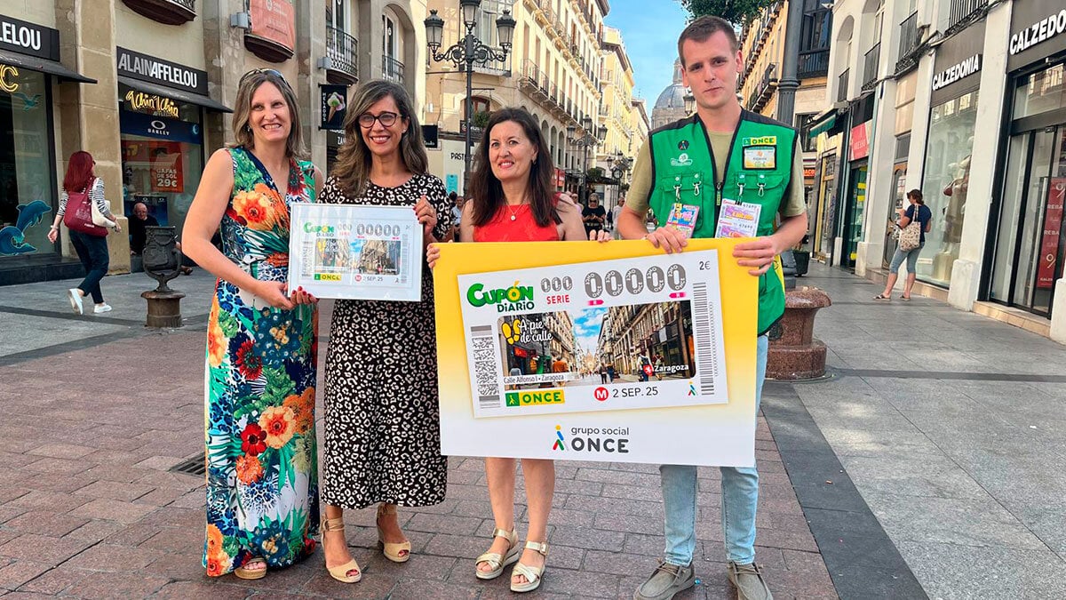 Neither the Pilar nor La Seo: This street in Zaragoza will be the image of the coupon of the eleven of September 2