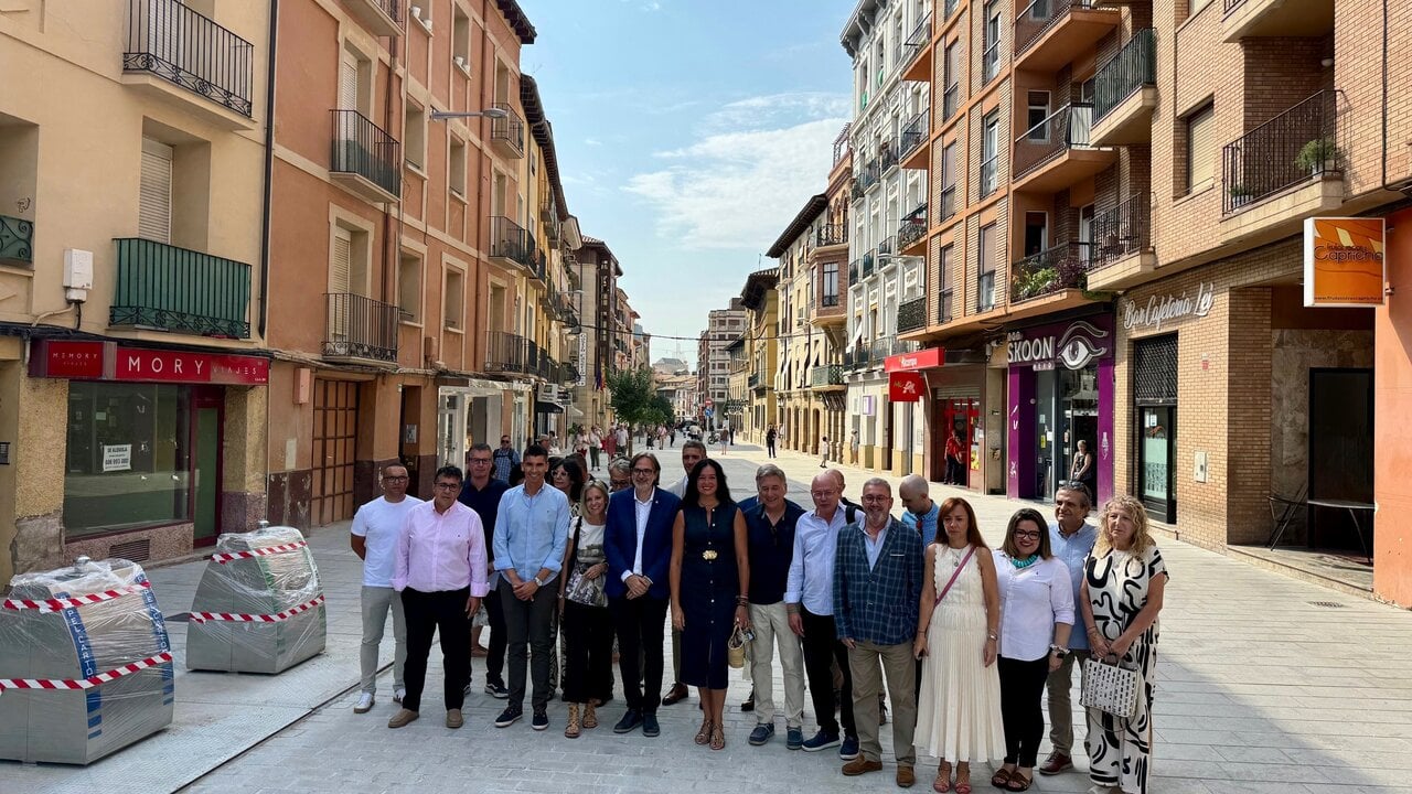 Huesca inaugurates the new high -pedestrianization and an investment of 1.4 million