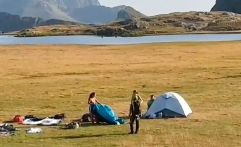 Record of fines for camping illegally in the Ibón de Anayet: 86 proposals for sanction in a single operation